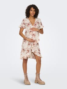 ONLY Mama wrap Dress -Whitecap Gray - 15242371