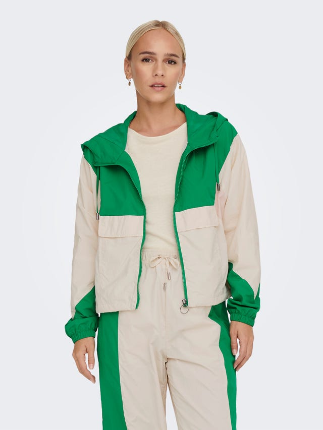 ONLY Hood with string regulation Ribbed cuffs Jacket - 15242436
