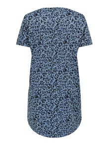 ONLY Curvy printed Dress -Vintage Indigo - 15242528
