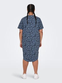 ONLY Regular fit O-hals Korte jurk -Vintage Indigo - 15242528