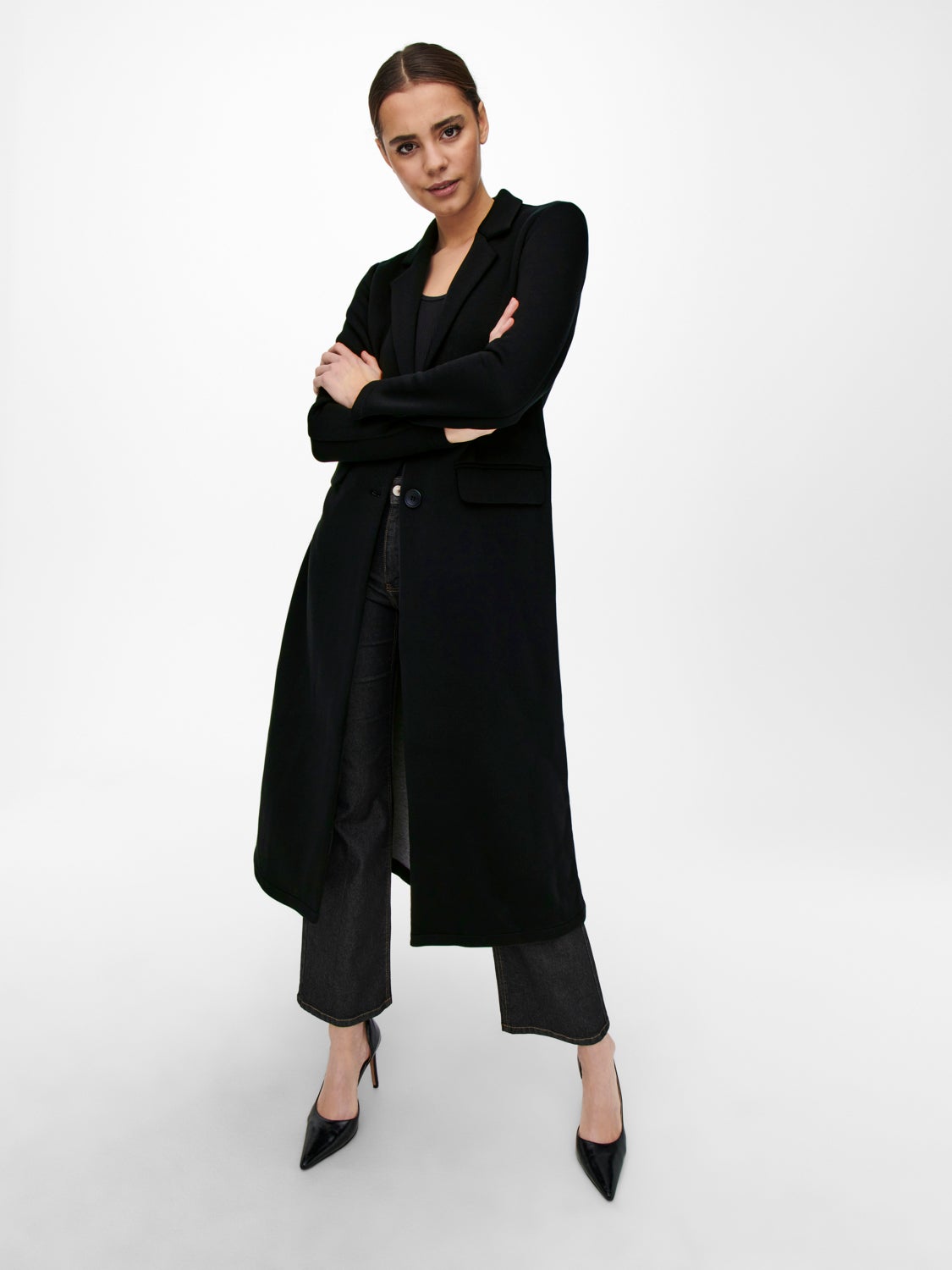 Extra long coat | Black | ONLY®