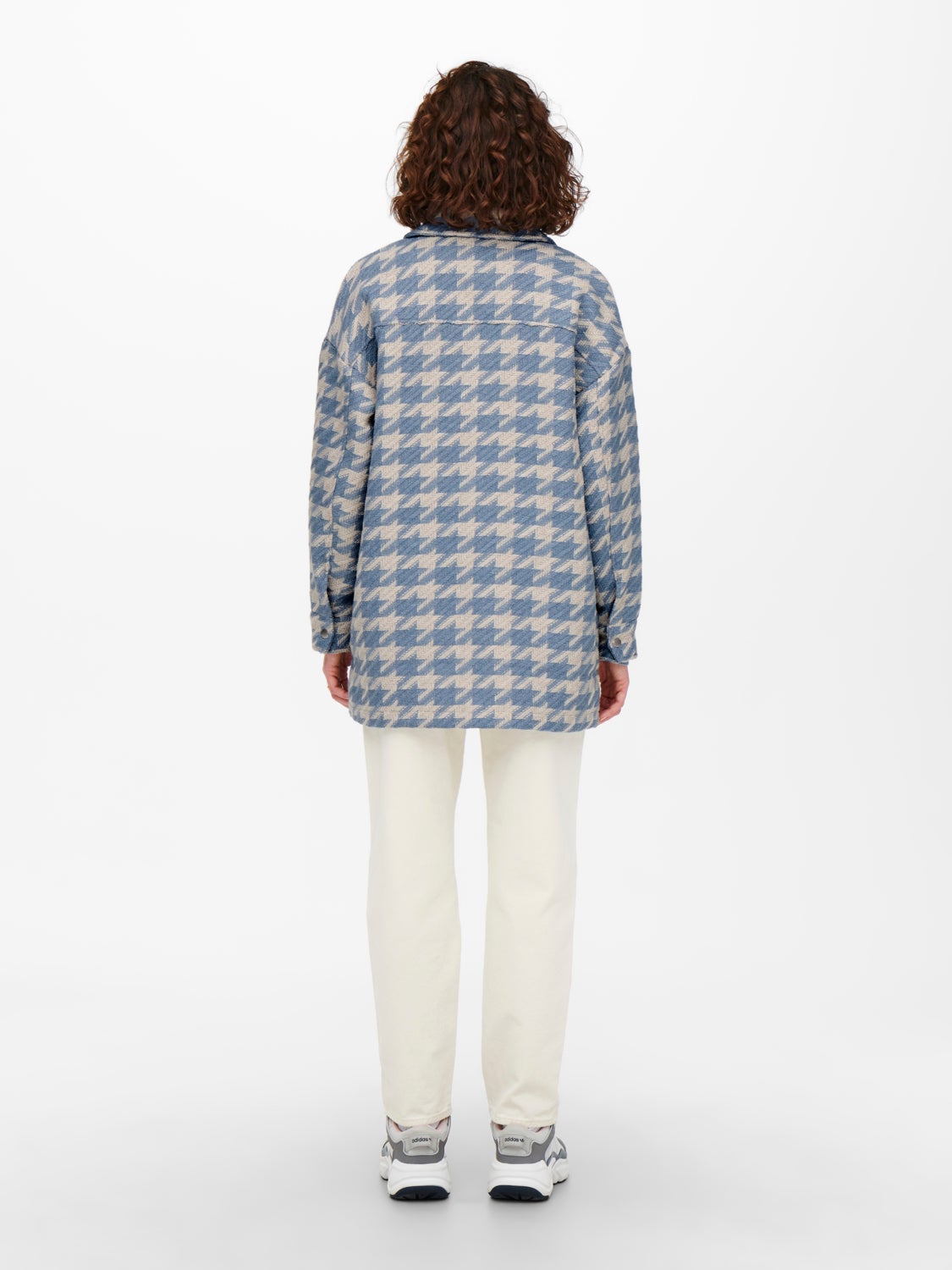 blue dogtooth shacket