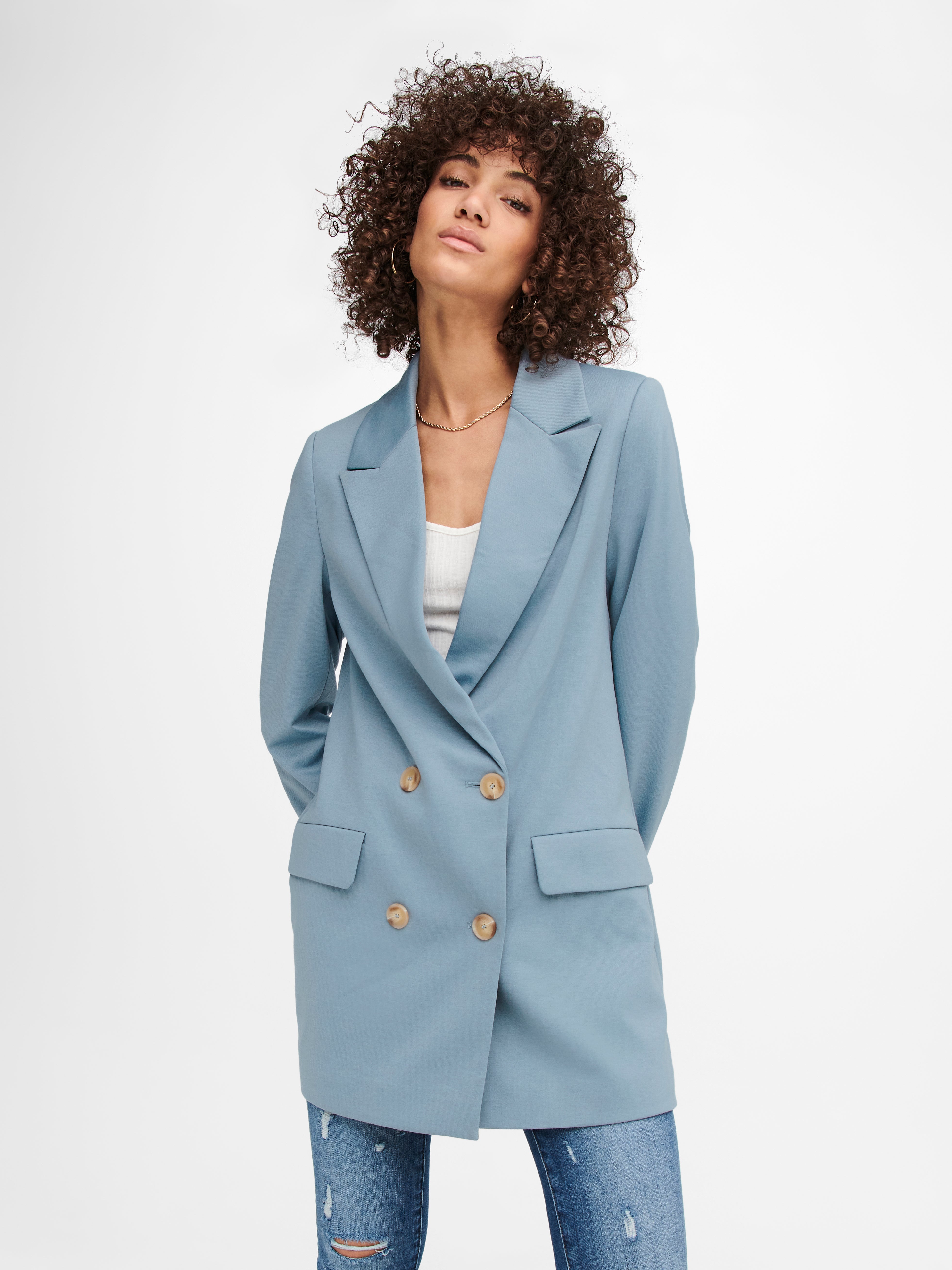 blue oversize blazer