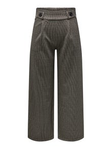 ONLY Vide bukser med tern  -Cobblestone - 15242797