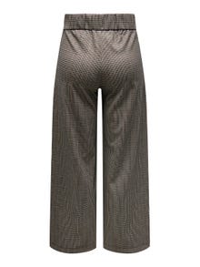 ONLY Wide checked pants -Cobblestone - 15242797