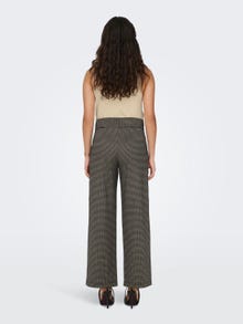ONLY Vide bukser med tern  -Cobblestone - 15242797