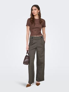 ONLY JDYGEGGO Wide Leg Fit Trousers -Cobblestone - 15242797