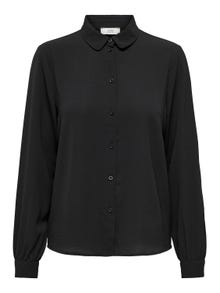 ONLY Chemises Regular Fit Col chemise Poignets boutonnés Manches volumineuses -Black - 15242870