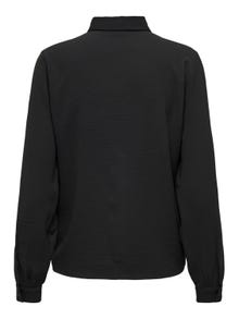 ONLY Regular fit Overhemd kraag Manchetten met knoop Volumineuze mouwen Overhemd -Black - 15242870