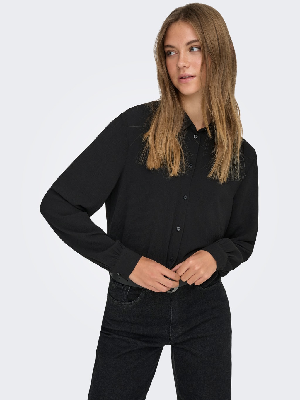 Classic Long sleeved shirt Black ONLY®