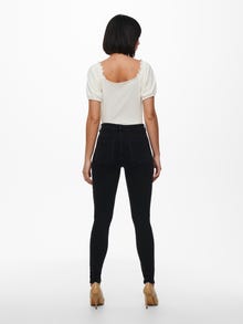 ONLY Skinny Fit Hohe Taille Jeans -Black - 15242940
