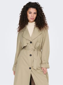 ONLY À boutonnage simple Trench -Humus - 15243111