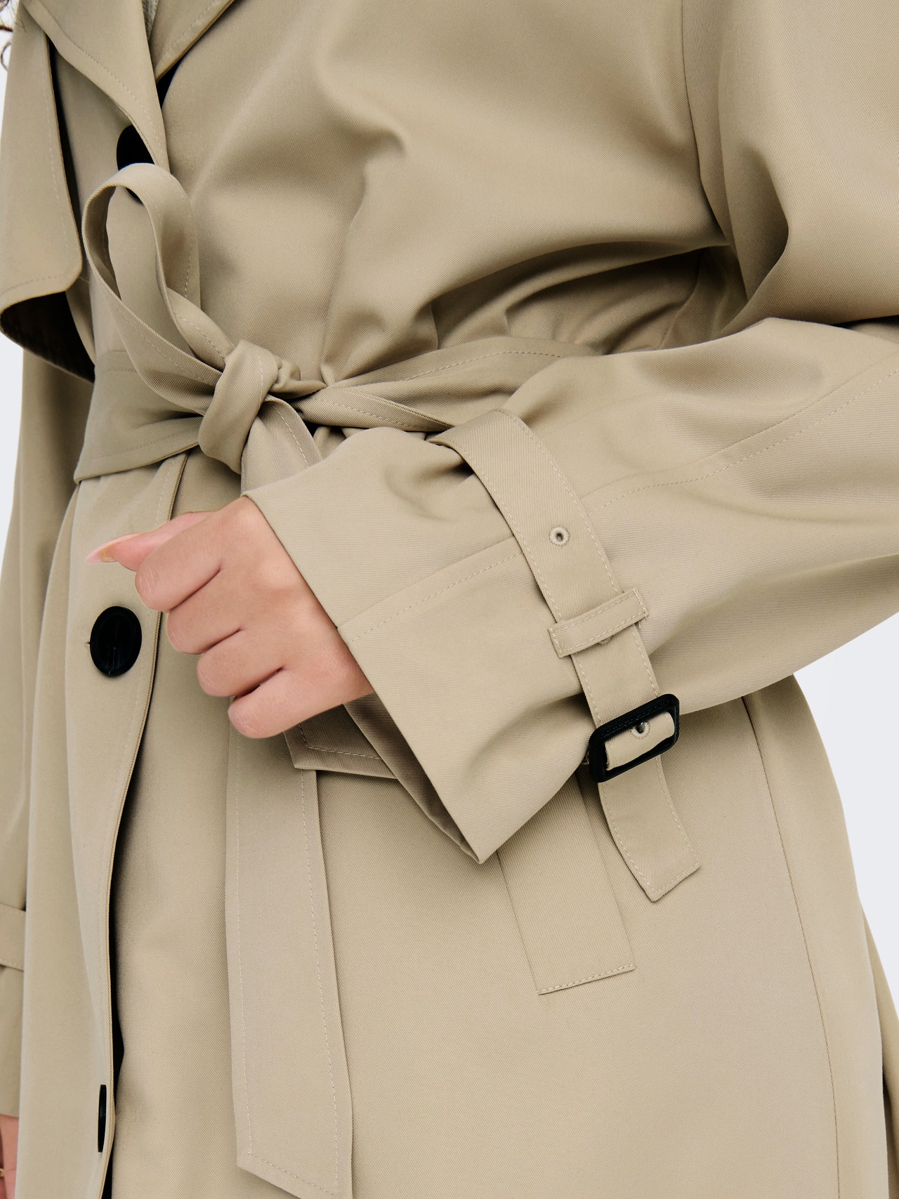 ONLY Long Trenchcoat -Humus - 15243111