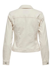 ONLY Fitted Denim jacket -Ecru - 15243147