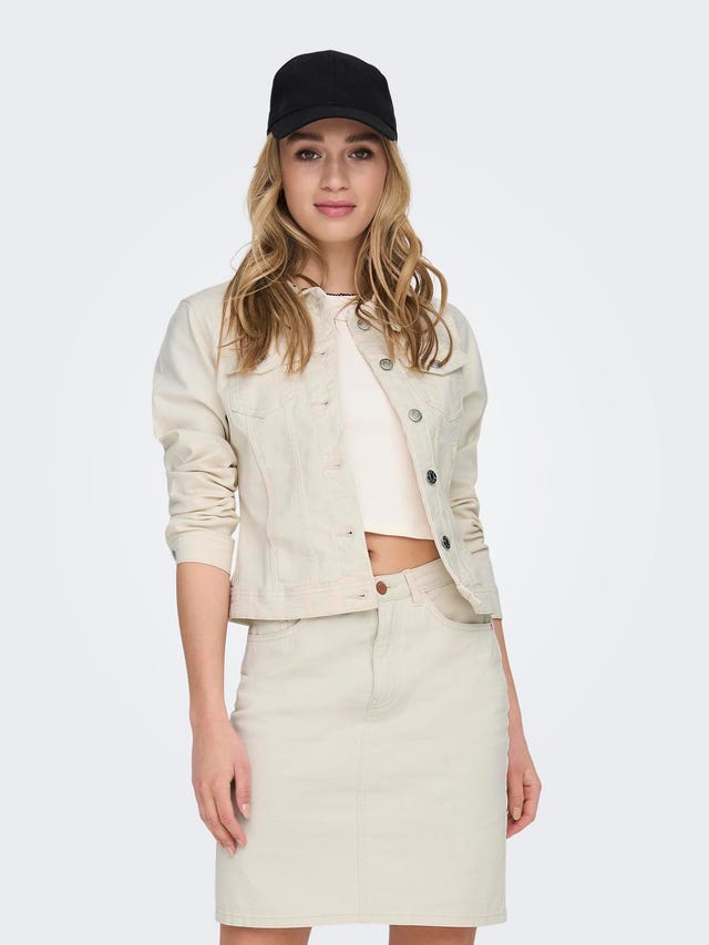 ONLY Spread collar Buttoned cuffs Jacket - 15243147