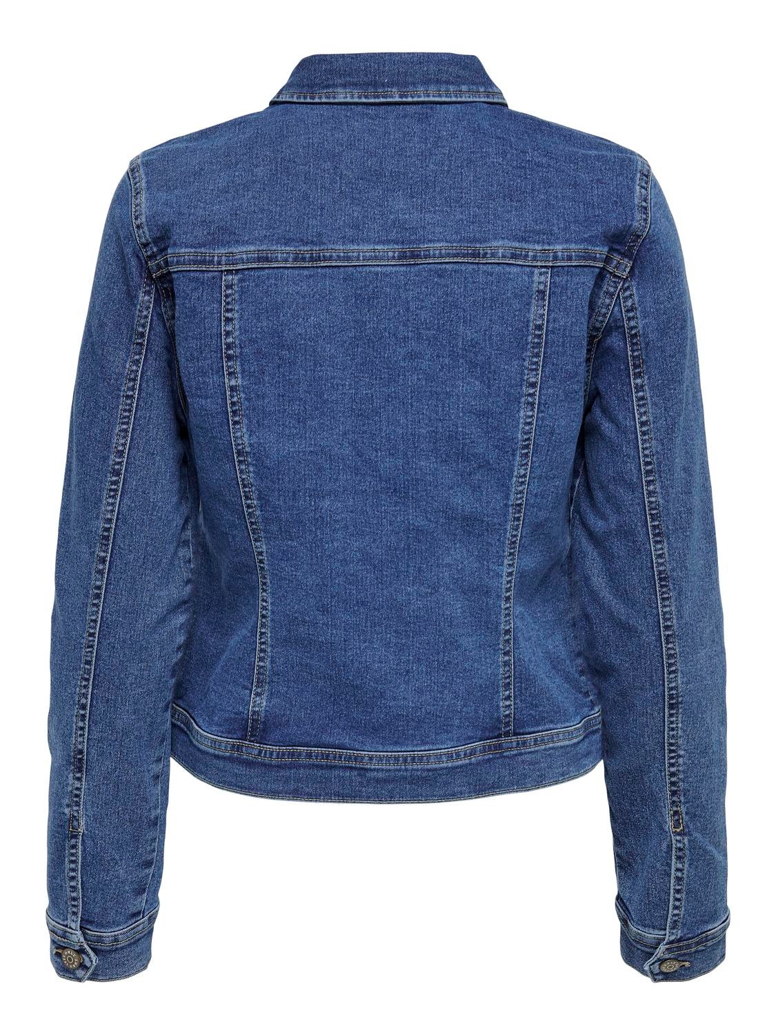 ONLY Short denim jacket -Medium Blue Denim - 15243147
