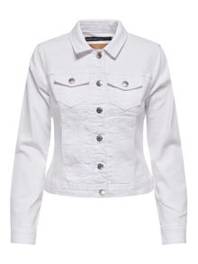 ONLY Figursydd Jeansjacka -White - 15243147