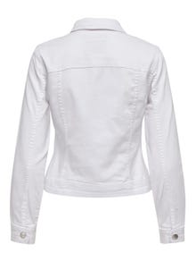 ONLY Körperbetonte Jeansjacke -White - 15243147