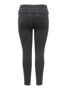 ONLY CARAugusta corsage high-waist jeans -Grey Denim - 15243161