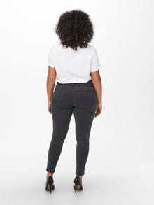 ONLY Curvy CARAugusta corsage high waisted jeans -Grey Denim - 15243161