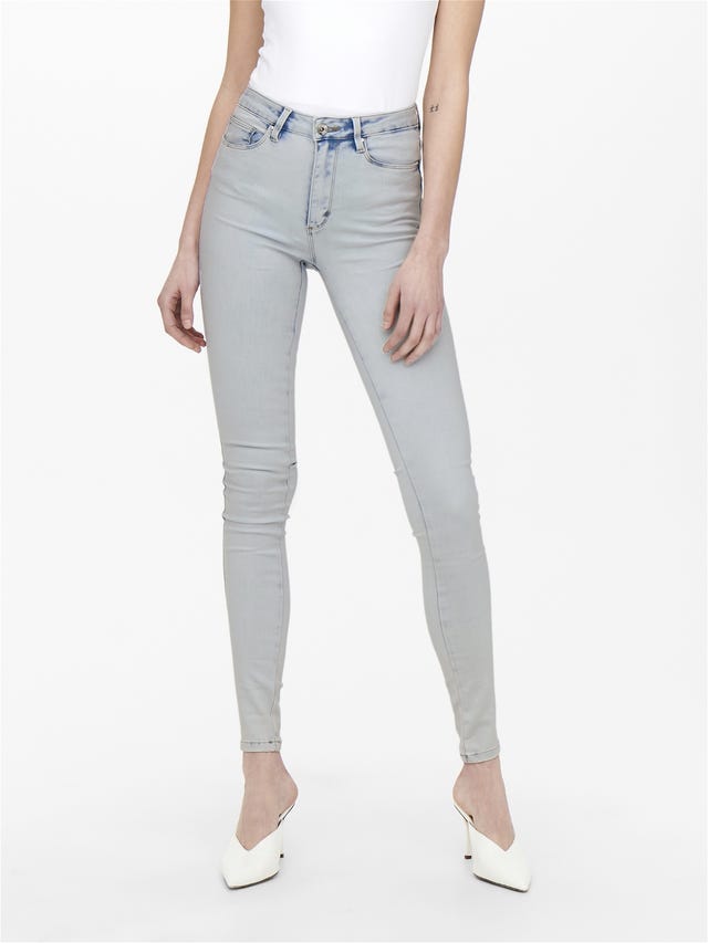 ONLY Skinny Fit Hohe Taille Jeans - 15243175