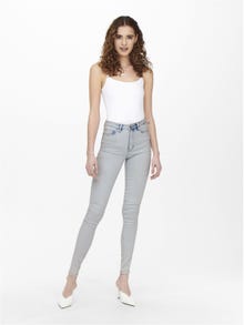 ONLY Skinny fit High waist Jeans -Light Blue Denim - 15243175