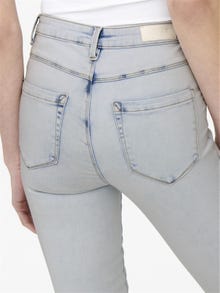 ONLY Skinny Fit Hohe Taille Jeans -Light Blue Denim - 15243175