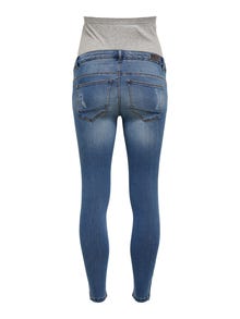 ONLY Mama OLMKendell ankle Jeans skinny fit -Medium Blue Denim - 15243182