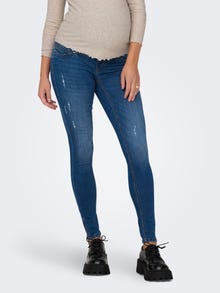 ONLY Mama OLMKendell ankle Skinny fit jeans -Medium Blue Denim - 15243182