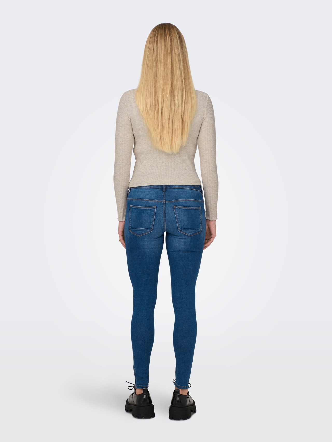 ONLY Skinny Fit Mittlere Taille Jeans -Medium Blue Denim - 15243182