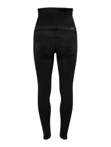 ONLY Skinny Fit Mittlere Taille Jeans -Washed Black - 15243182