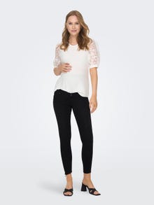 ONLY Skinny Fit Mittlere Taille Jeans -Washed Black - 15243182