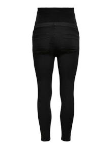 ONLY Skinny fit Regular waist Rits detail bij de pijp Jeans -Black - 15243185