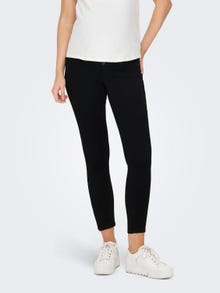 ONLY Skinny fit Regular waist Rits detail bij de pijp Jeans -Black - 15243185