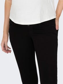ONLY Skinny Fit Regular waist Zip detail at leg opening Jeans -Black - 15243185