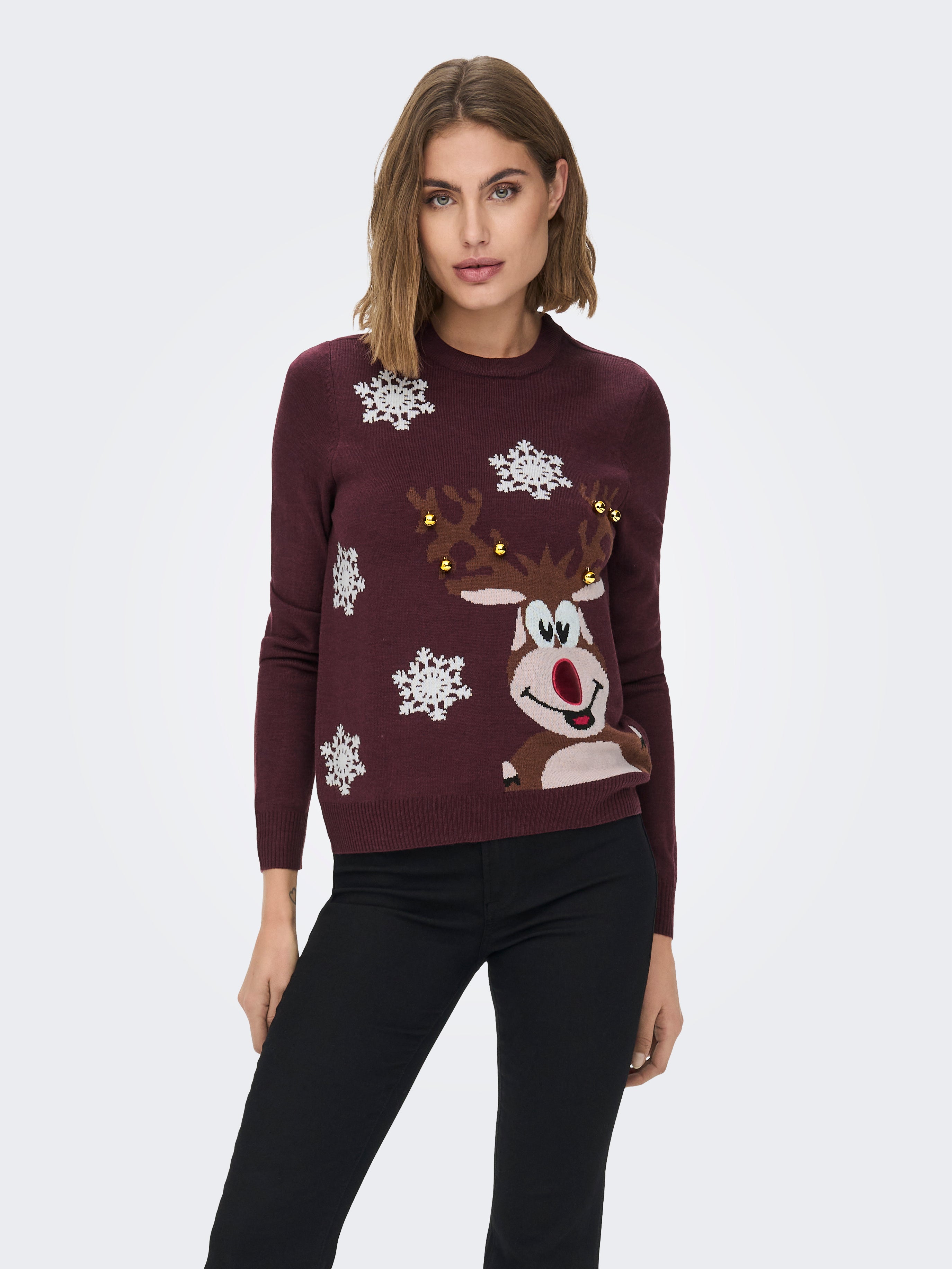 Christmas Jumper | Dark Red | ONLY®