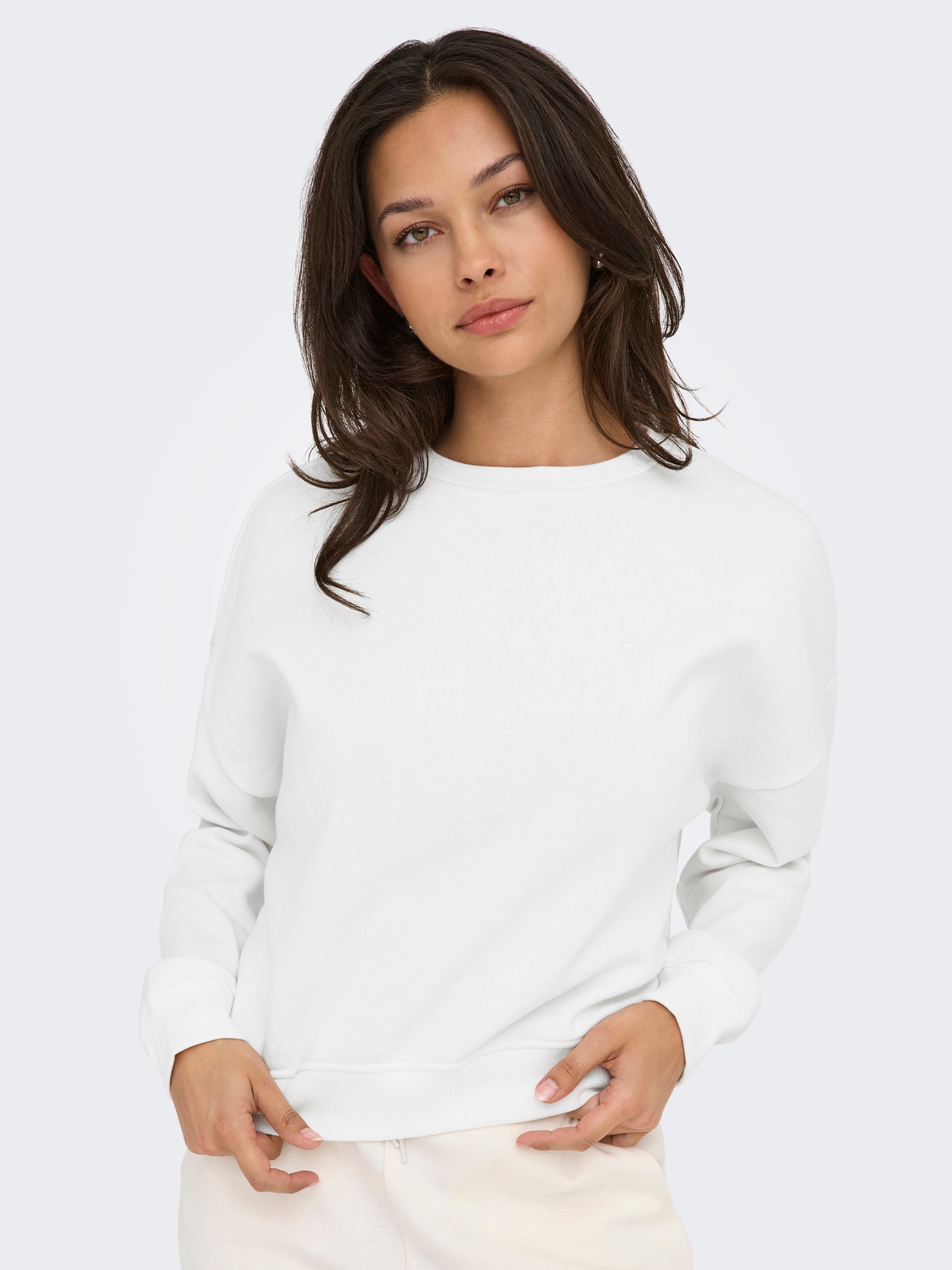 Felpa ONLY ONLSWEAT - Cotone E Poliestere Riciclato, Taglio Largo, Comfort E Stile Urbano - Foto 3