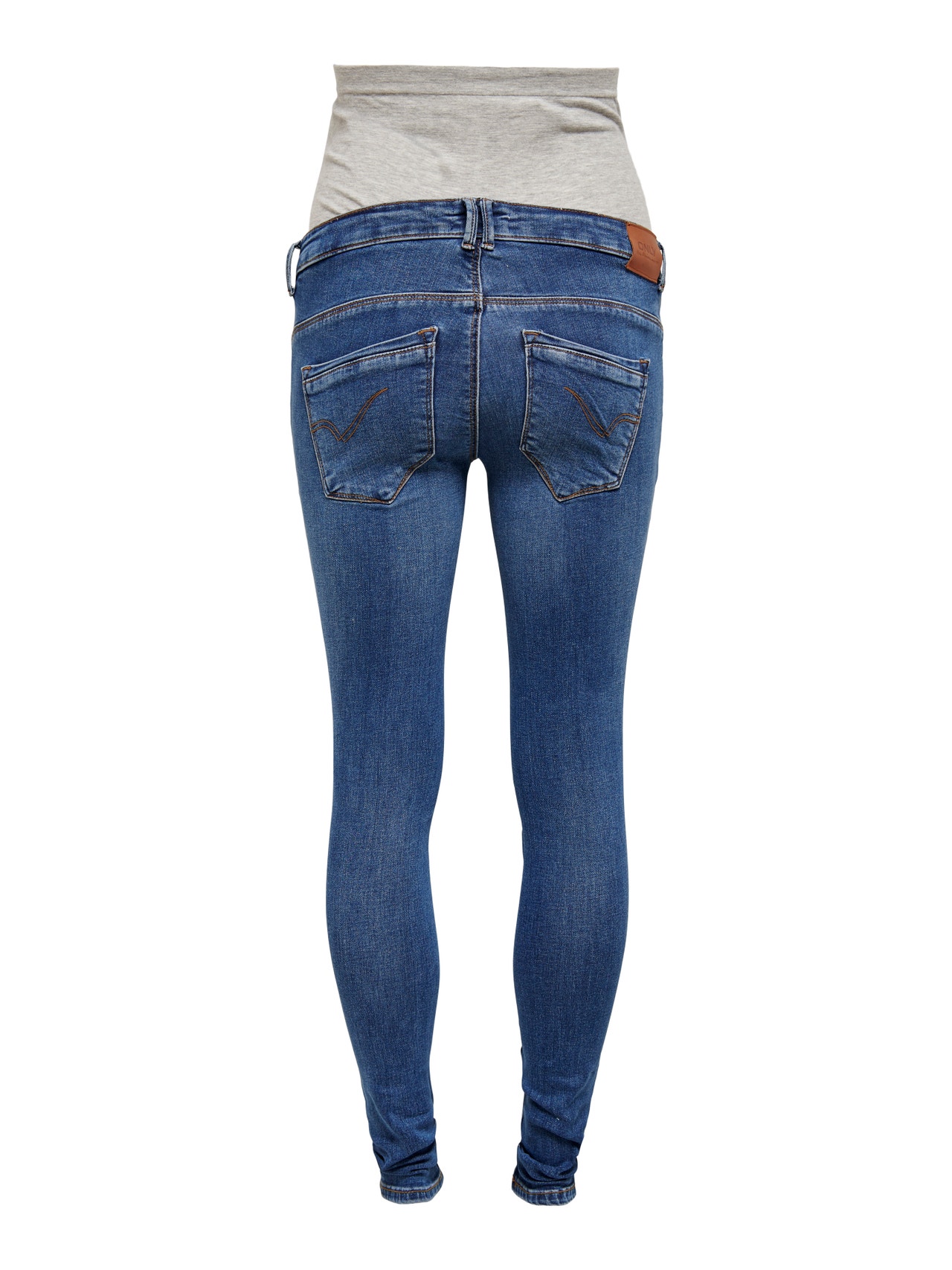 ONLY Jeans Skinny Fit Taille haute -Medium Blue Denim - 15243718