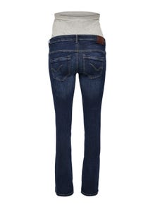 ONLY Utsvängd passform Hög midja Jeans -Dark Blue Denim - 15243720