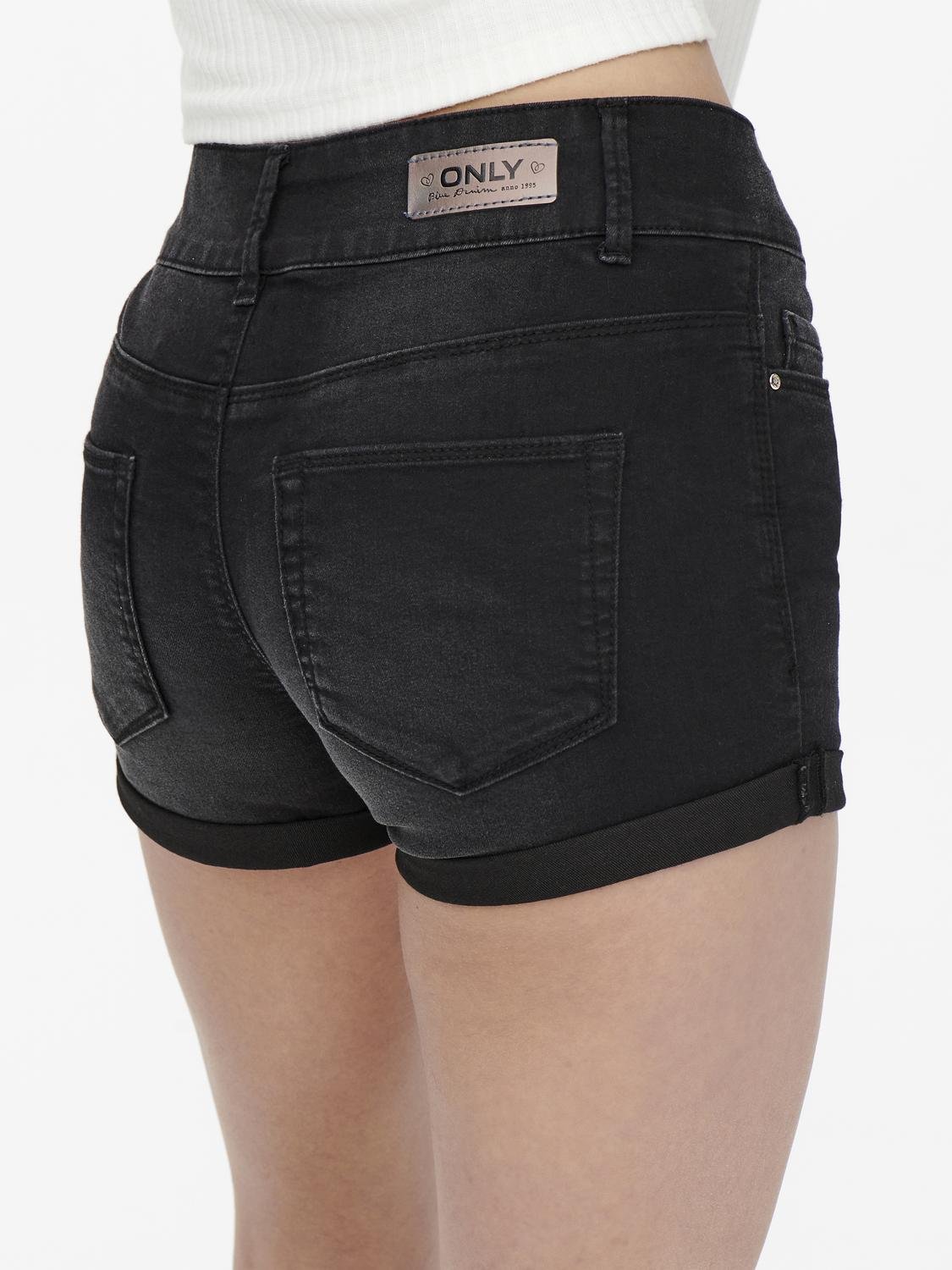 ONLY Regular waist Shorts -Black - 15243798