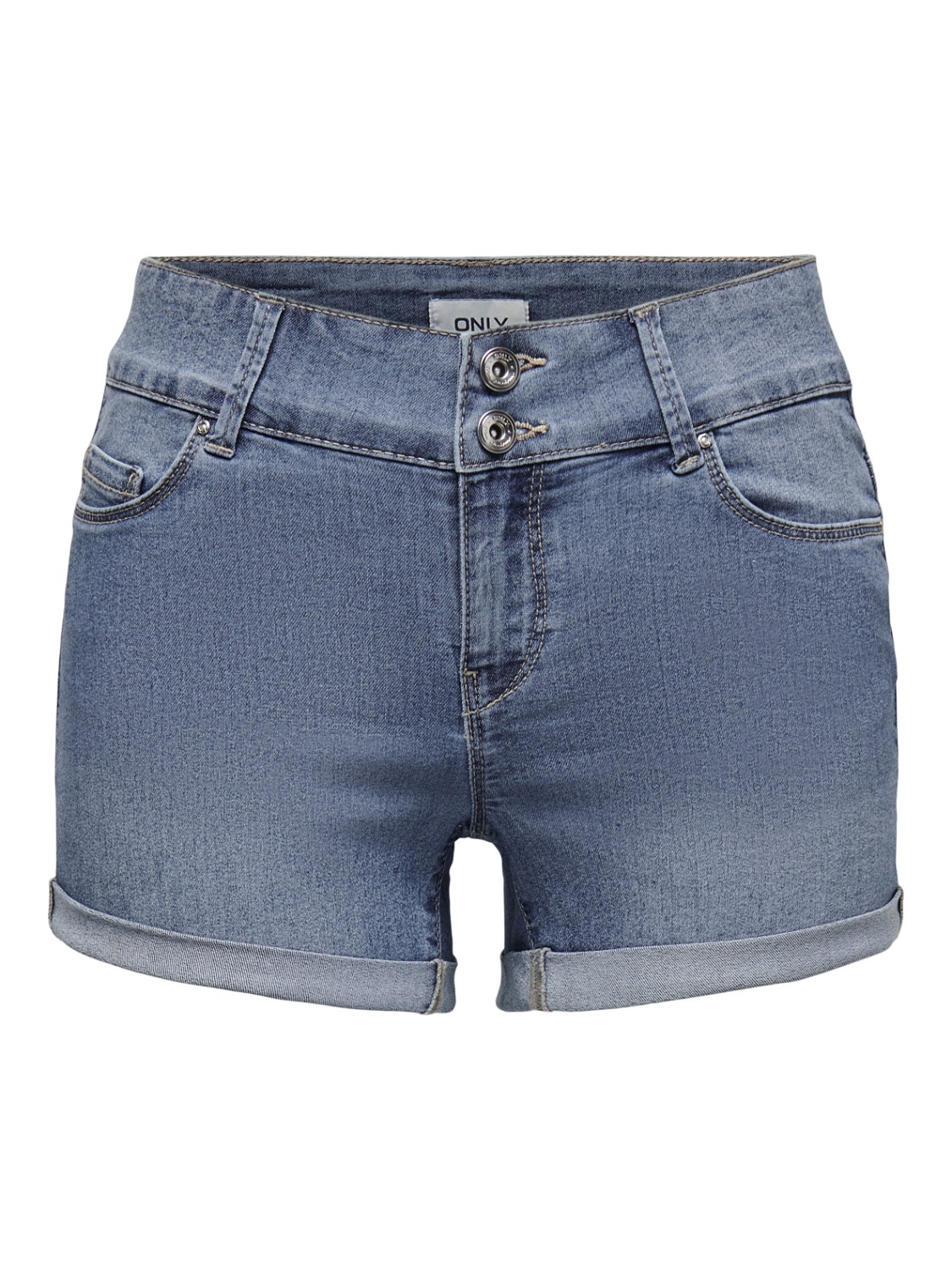 ONLY Regular waist Shorts -Light Blue Denim - 15243798