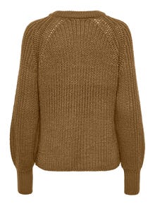 ONLY Ballonärmel Strickpullover -Toasted Coconut - 15243903