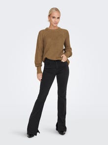 ONLY O-hals Pullover -Toasted Coconut - 15243903