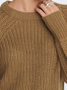 ONLY Balloon detail Knitted Pullover -Toasted Coconut - 15243903
