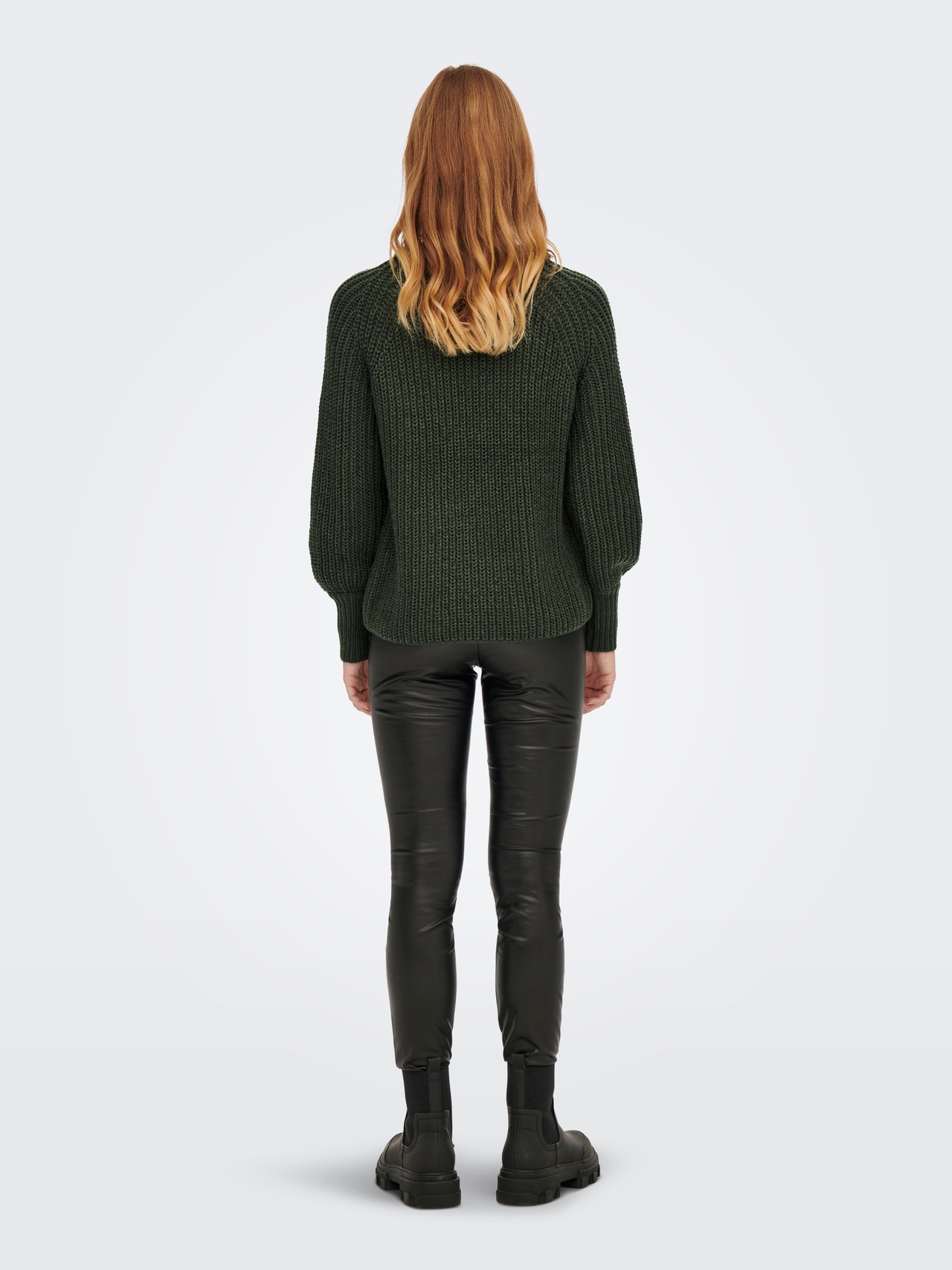 ONLY Balloon detail Knitted Pullover -Rosin - 15243903
