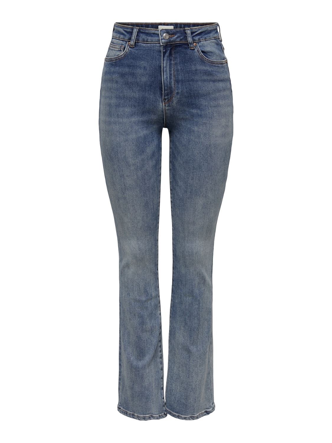 ONLY Jeans Flared Fit Taille haute -Medium Blue Denim - 15244147