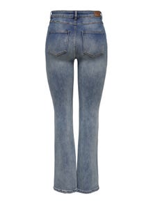 ONLY Ausgestellt Hohe Taille Jeans -Medium Blue Denim - 15244147