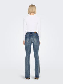 ONLY ONLMila high-waist Flared Jeans -Medium Blue Denim - 15244147