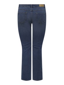 ONLY CARAugusta høy midje Straight fit jeans -Medium Blue Denim - 15244180