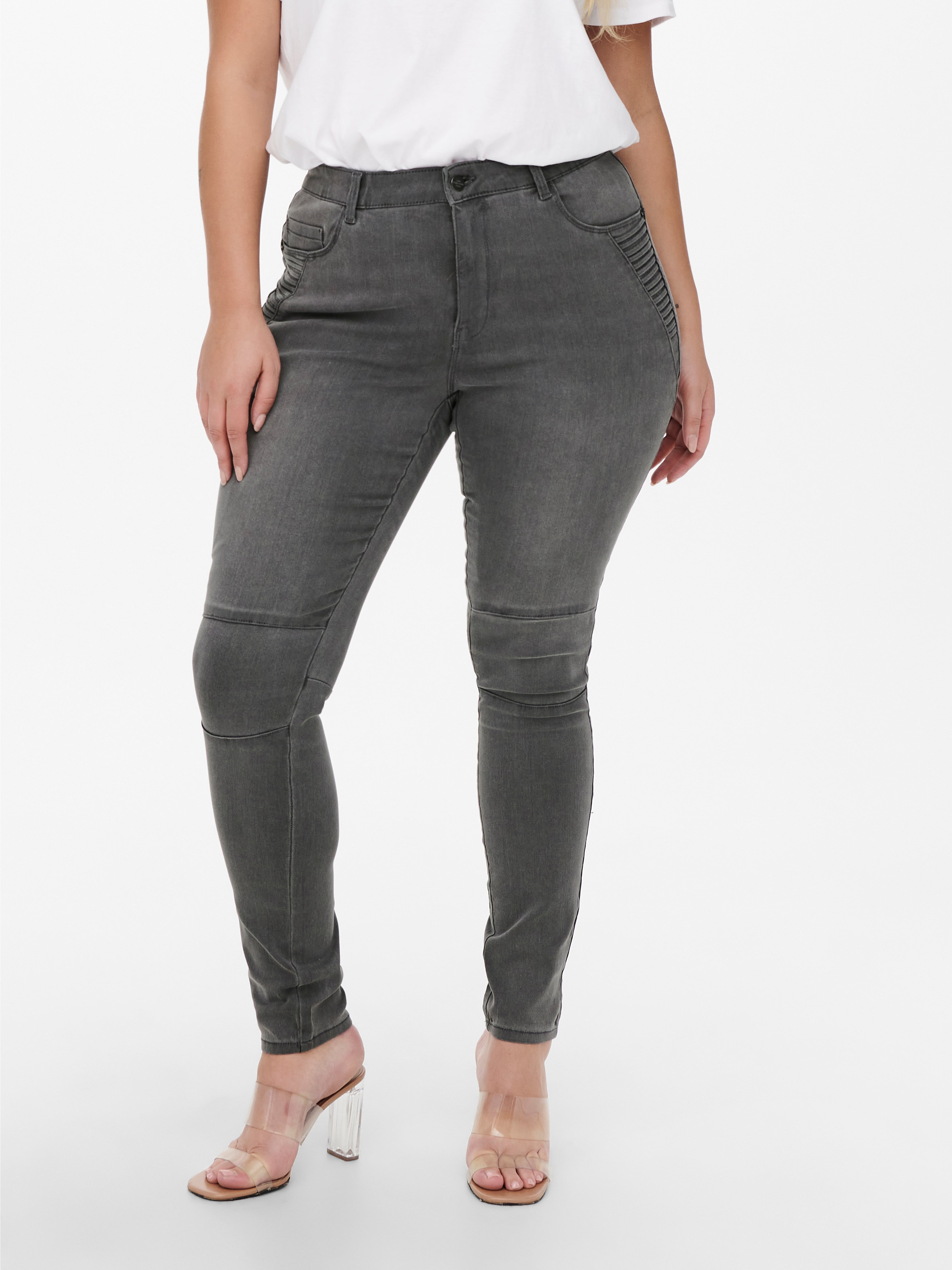 High waisted biker store jeans